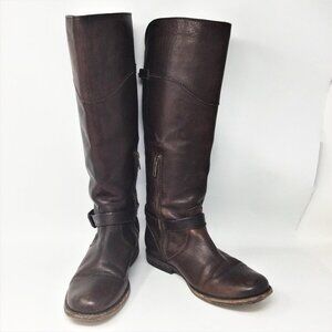 Frye Philip Riding Boots Deep Brown Leather 7B
